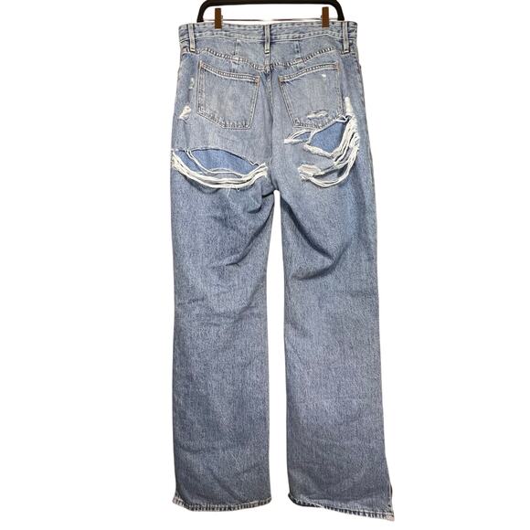 Good American The Khloé Jean super high rise distressed size 12 - Picture 5 of 9